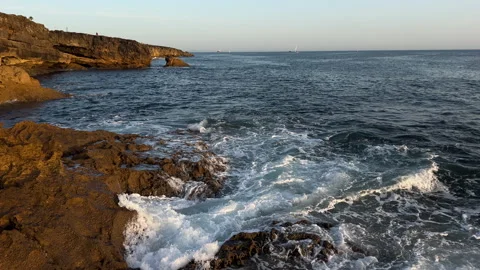 Atlantic Ocean at sunset Stock Footage 252212137