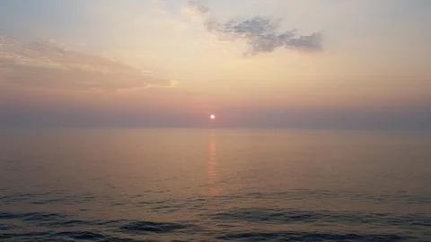 Atlantic ocean sunset Stock Photos