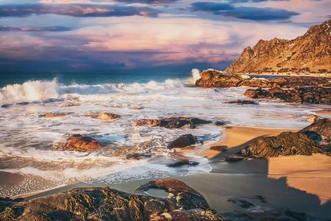 Atlantic ocean view Stock-Fotos