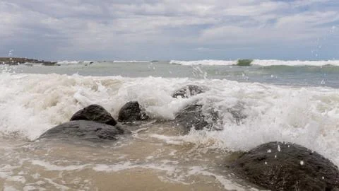 Atlantic Ocean Waves Foto stock