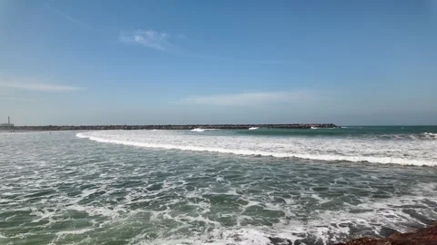 Atlantic Ocean Waves Rabat, Morocco December 10, 2025 Stock-Footage 324893043