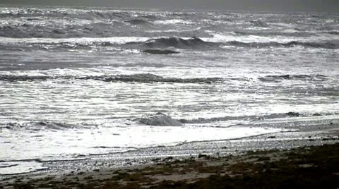 Atlantic Ocean waves in Slow Motion Vidéo 8983525