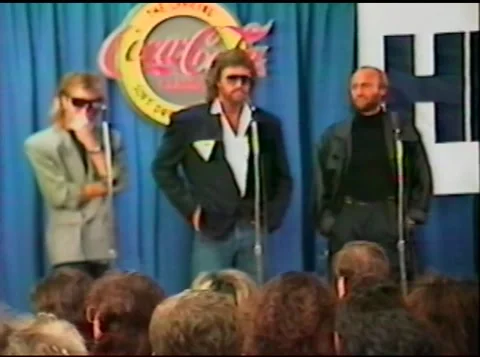 Atlantic Records 40th Anniversary Bash Press Room, New York - 14 May 1987 Stock Footage 205140959