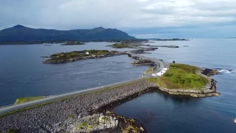 Atlantic Road adventure Stock Footage 341083246