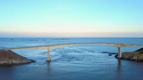 Atlantic road drone 5 Stock Footage 84817324