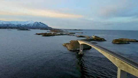 Atlantic road drone 6 Stock Footage 84817651