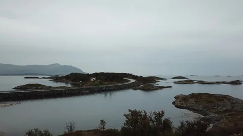 The Atlantic road Stock Footage 119275089