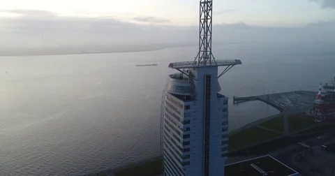 Atlantic Sail Hotel Orbit Video stock 83727938