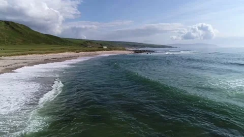 Atlantic side - Argyll and Bute (Beach - 4) Stock Footage 222782391