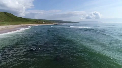 Atlantic side - Argyll and Bute (Beach - 3) Stock Footage 222782392