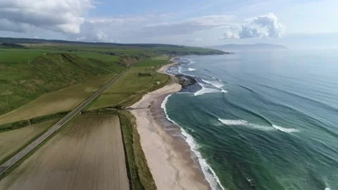 Atlantic side - Argyll and Bute (Beach - 6) Stock Footage 222782413