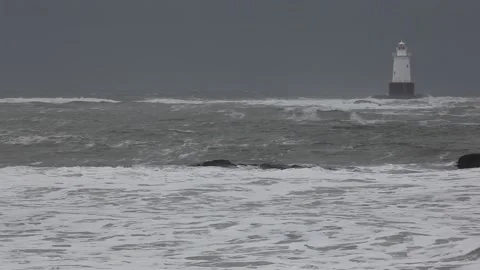 Atlantic Storm Stock Footage