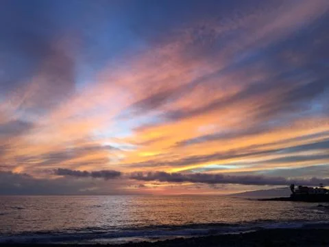 Atlantic Sun Set Stock Photos