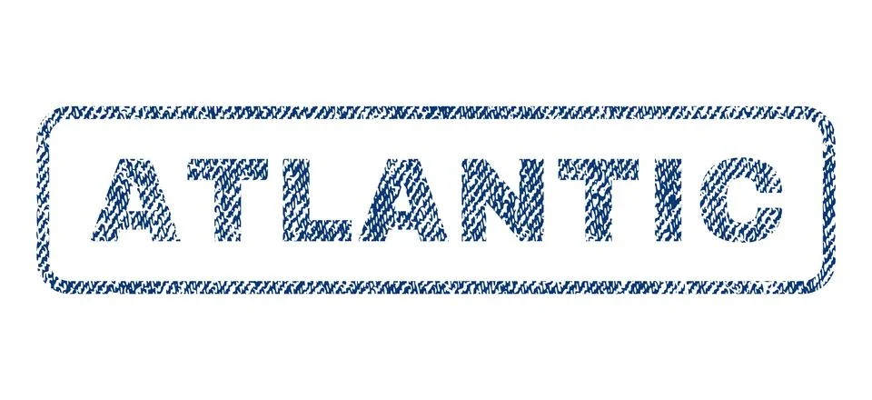 Atlantic Textile Stamp Stock Illustration