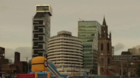 Atlantic Tower and Unity Buildings - Liverpool Stock Footage 67233141