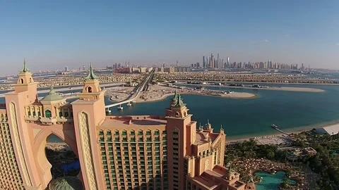 Atlantis Dubai Drone Stock Footage 172552324