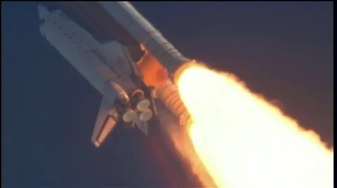 Atlantis Launches With Supplies, Equipment for Station Stock Footage