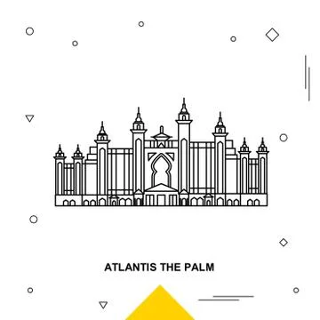 ATLANTIS THE PALM Illustrazione stock