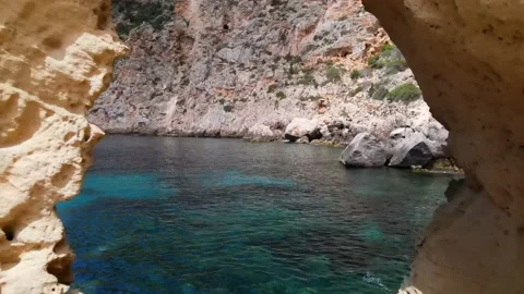 Atlantis (Sa pedrera de Cala d'Hort) in Ibiza, Spain Stock Footage 194105398