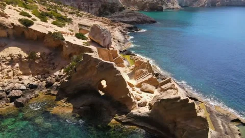 Atlantis (Sa pedrera de Cala d'Hort) in Ibiza, Spain Video stock 194108311