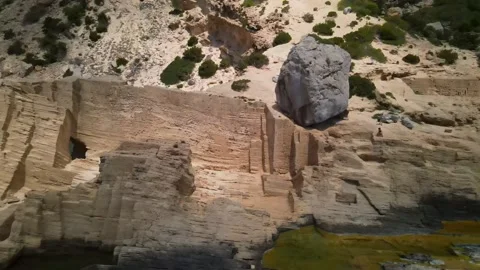 Atlantis (Sa pedrera de Cala d'Hort) in Ibiza, Spain Video stock 194126474