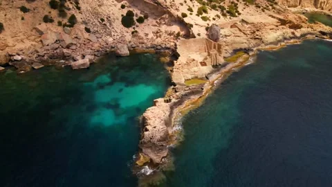 Atlantis (Sa pedrera de Cala d'Hort) in Ibiza, Spain Video stock 194127023