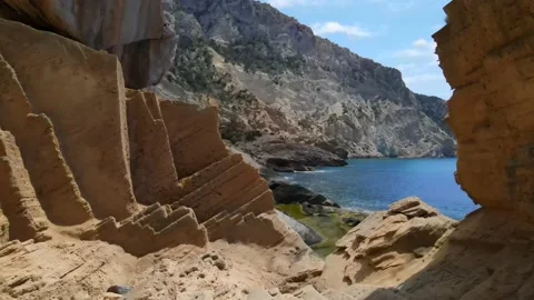 Atlantis (Sa pedrera de Cala d'Hort) in Ibiza, Spain Video stock 194127241