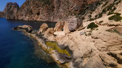Atlantis (Sa pedrera de Cala d'Hort) in Ibiza, Spain Video stock 194131191