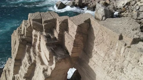 Atlantis (Sa pedrera de Cala d'Hort) in Ibiza, Spain Stock Footage 219607010