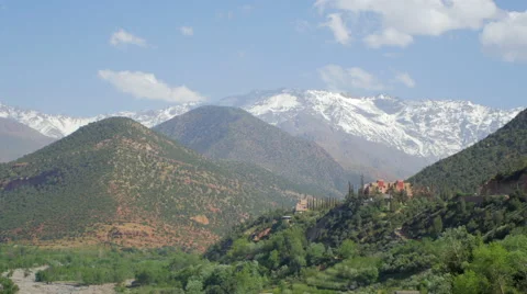 Atlas mountains Morocco view Stock Footage 49986549