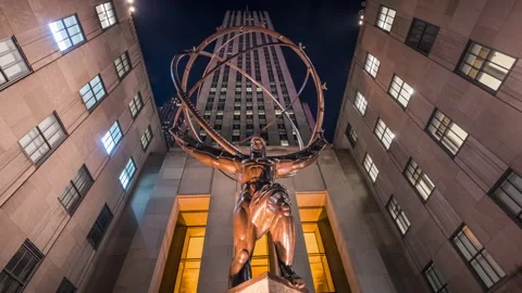 Atlas Statue - Timelapse 4k ProRes Stock Footage 157488875