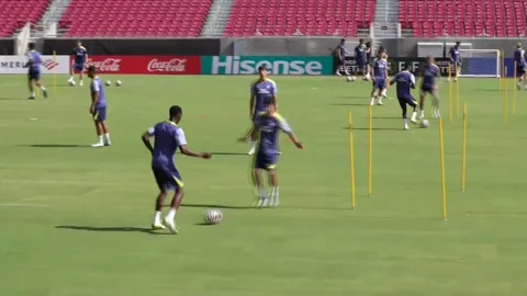 Atlético de Madrid needs a feat against Botafogo, champions of America, Los Ánge Stock Footage 311773233