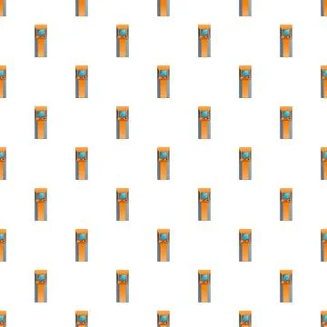 Atm automated teller machine pattern seamless background Illustrazione stock