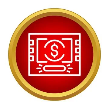 Atm automatic teller banking machine icon concept Stock Illustration