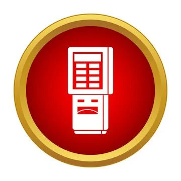 Atm automatic teller machine payment terminal icon Stock Illustration