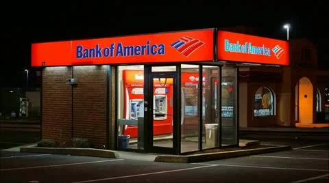 ATM Bank of America machine - loop Stock-Footage 20494414