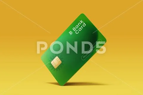 Atm bank card mockup PSD Template