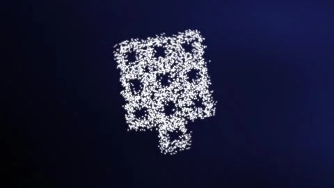 ATM button  in particles effect Stockillustratie