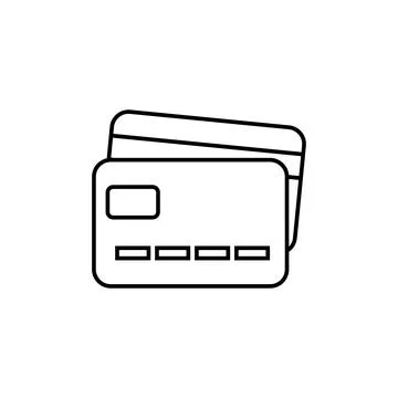Atm card vector design in modern style, card for online payments Stock Illustration