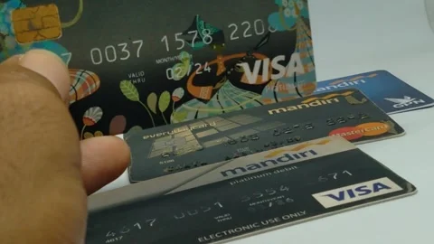 ATM card2 Stock Footage 259262038
