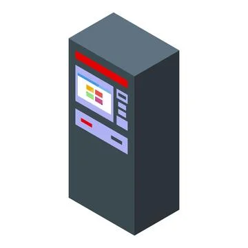 Atm cash machine providing secure financial transactions Stock Illustration