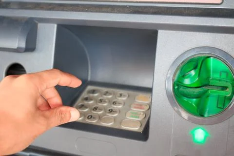 ATM close-up Stock Photos