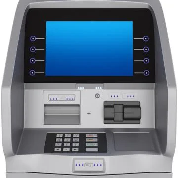 ATM display Stock-Illustration