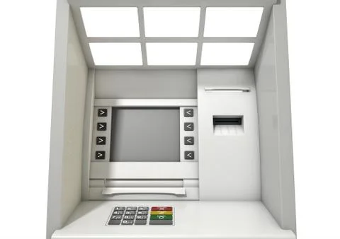 Atm Facade Closeup Illustrazione stock