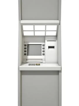 Atm Facade Closeup Illustrazione stock