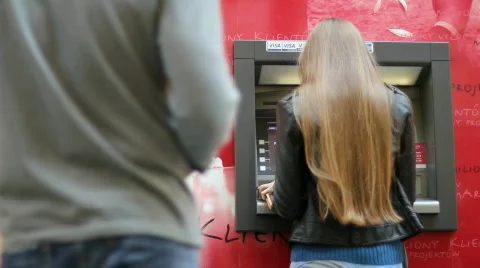 At the ATM Stock Footage 742629