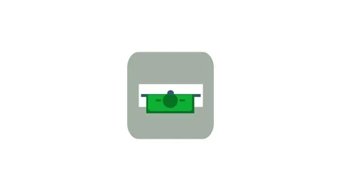 ATM icon animation for video motion graphics Stock Footage 149934540