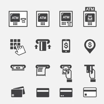 Atm icon Stock Illustration