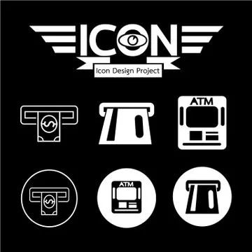 Atm Icon Stock Illustration
