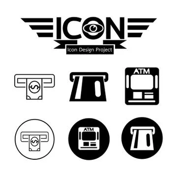 Atm Icon Stock Illustration